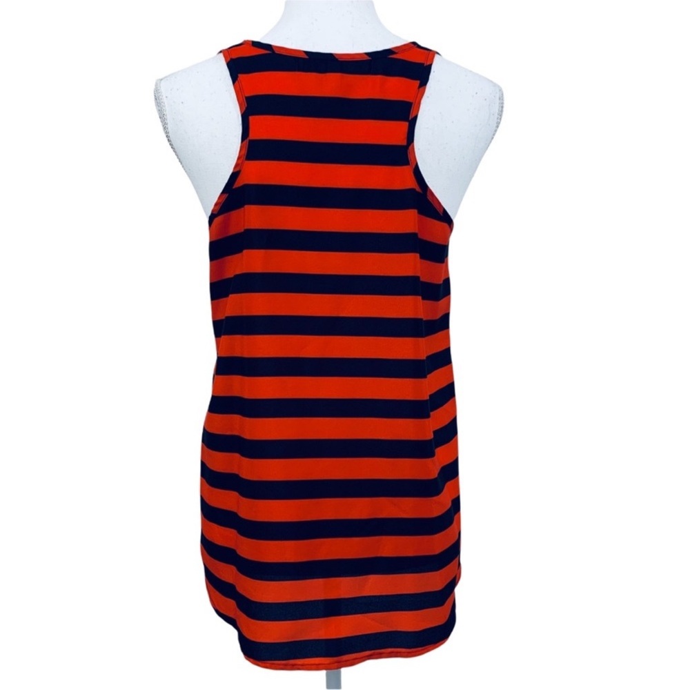 ANNABELLA / Navy Blue & Red Stripe Tank Top / Small / Emo Hipster Punk Preppy - Picture 3 of 5